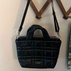 Kate Spade Black Quilted Crossbody Bag